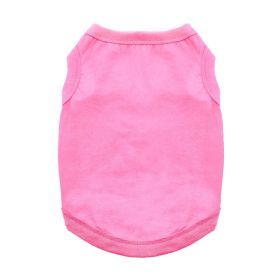 100% Cotton Dog Tanks (Color: Carnation Pink, size: X-Large)