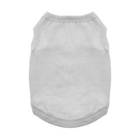 100% Cotton Dog Tanks (Color: Glacier Gray, size: X-Large)