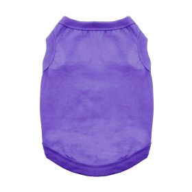100% Cotton Dog Tanks (Color: Ultra Violet, size: large)
