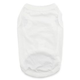 100% Cotton Dog Tanks (Color: White, size: X-Large)