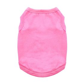 100% Cotton Dog Tanks (Color: Carnation Pink, size: small)