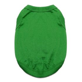 100% Cotton Dog Tanks (Color: Emerald Green, size: small)